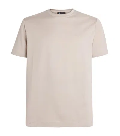 Colombo Silk-cotton T-shirt In Neutral