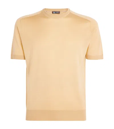 Colombo Silk Crew-neck Sweater In Nude