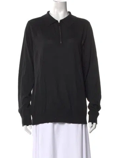 Pre-owned Colombo Silk Sweater In Black