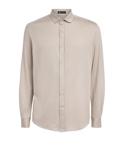 Colombo Silk-cotton Shirt In Neutral
