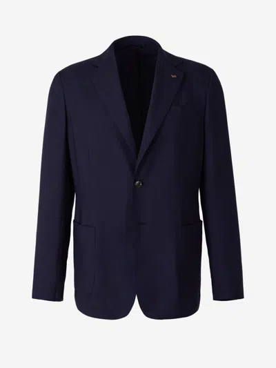 Colombo Ultralight Cashmere Blazer In Midnight Blue