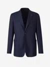 Colombo Ultralight Cashmere Blazer In Navy Blue
