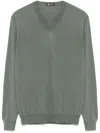 Colombo V-neck Sweater In Green