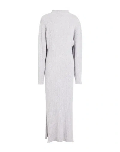 Colombo Woman Maxi Dress Light Grey Size 14 Baby Cashmere In Gray