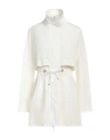 Colombo Woman Overcoat & Trench Coat Ivory Size 14 Polyamide, Elastane In White