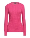 Colombo Woman Sweater Fuchsia Size 8 Cashmere In Pink