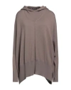 Colombo Woman Sweater Grey Size Xl Baby Cashmere