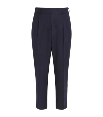 Colombo Wool-blend Suit Trousers In Purple