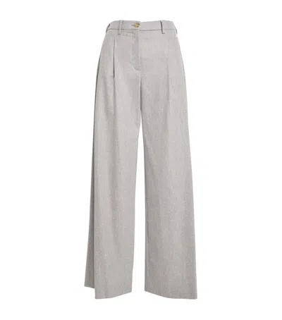 Colombo Wool-blend Trousers In Grey