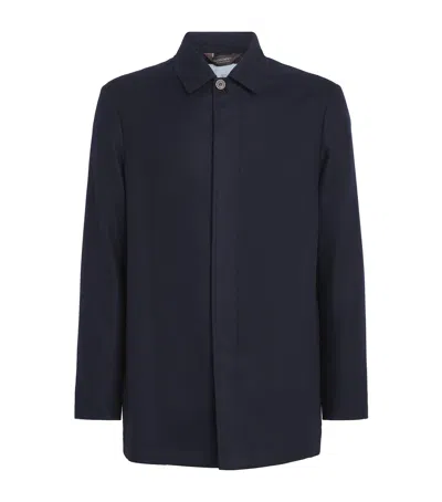 Colombo Wool Car Coat In Blue