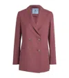 Colombo Worsted Cashmere Blazer In Purple
