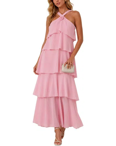 Colon Diana Maxi Dress In Pink