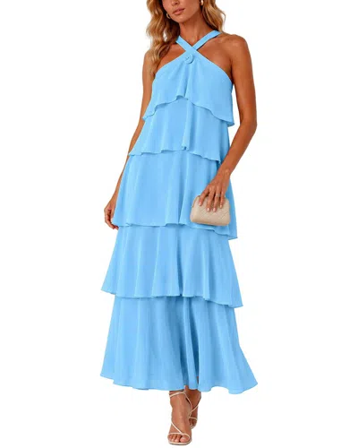 Colon Diana Maxi Dress In Blue