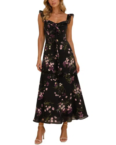 Colon Diana Maxi Dress In Black