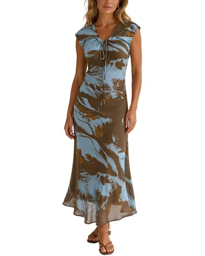 Colon Diana Maxi Dress In Multi