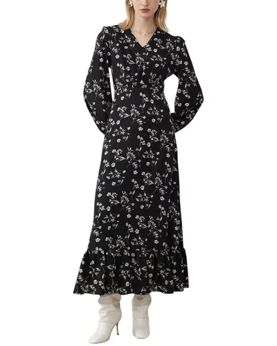 Colon Diana Maxi Dress In Black