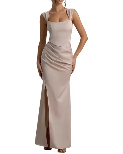 Colon Diana Maxi Dress In Neutral