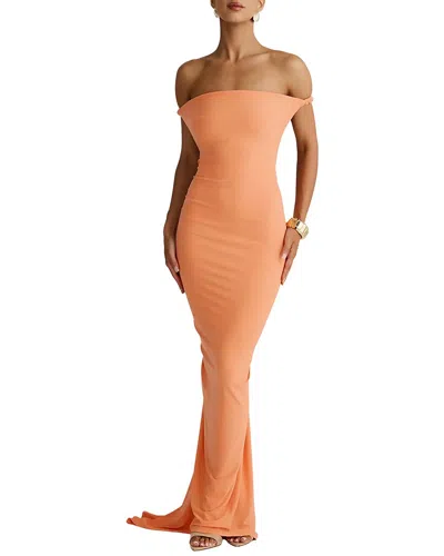 Colon Diana Maxi Dress In Orange