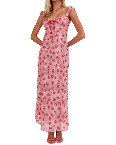 Colon Diana Maxi Dress In Pink
