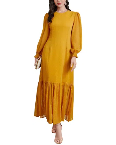Colon Diana Maxi Dress In Yellow