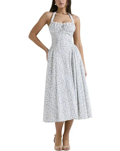 Colon Diana Midi Dress In Gray