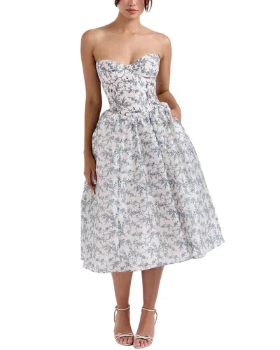 Colon Diana Midi Dress In White