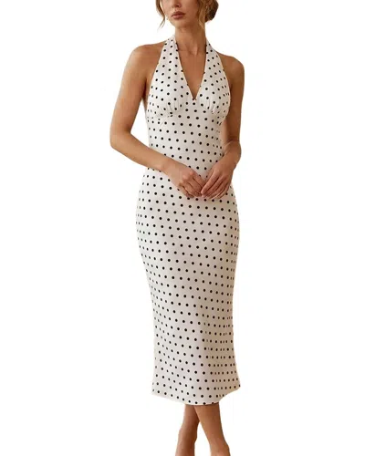 Colon Diana Midi Dress In White