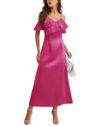 Colon Diana Midi Dress In Pink