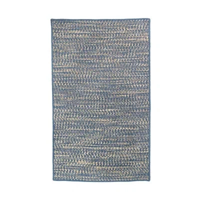 Colonial Mills Blue Multi Tweed Wool Blend Area Rug In Blue;denim Blue,beige,white