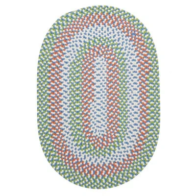 Colonial Mills Carousel Hand Braided Indoor / Outdoor Rug In Lime Spin