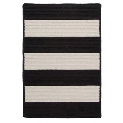 Colonial Mills Indoor/outdoor Door Mat In Black,off-white