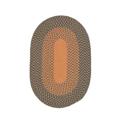 Colonial Mills Oval Cape Eden Machine Woven Polypropylene Indoor / Outdoor Area Rug In Rusted Charcoal In Rusted Charcoal;rusted Charcoal