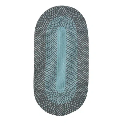 Colonial Mills Oval Indoor/outdoor Area Rug In Bluestone Grey;bluestone Grey