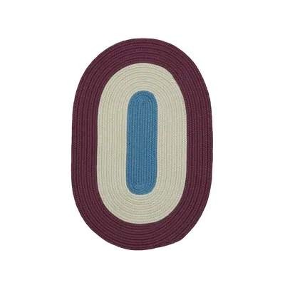 Colonial Mills Oval Melbourne Braid Machine Woven Polypropylene Indoor / Outdoor Area Rug In Toasted Red In Toasted Red;toasted Red