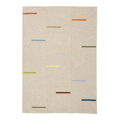 Colonial Mills Rectangle Geometric Flatweave Natural Fibers Area Rug In Heathered Ivory