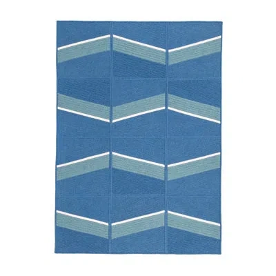 Colonial Mills Rectangle Wool Area Rug In Blue Lagoon