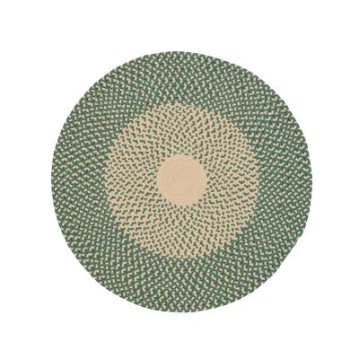 Colonial Mills Round Cape Eden Indoor/outdoor Area Rug In Sunsoaked Moss;sunsoaked Moss
