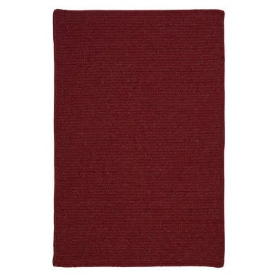 Colonial Mills Tanguay Wool Blend Reversible Area Rug - Sangria In Red