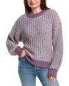 Color Block Pullover In Purple