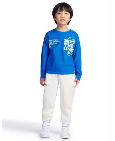 Color Lab Kids' Boys 2-10 Printed Long-sleeve T-shirt In Blue