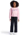 Color Lab Girls 2t-6x Crewneck Long Sleeve Sweatshirt In Pink