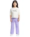 Color Lab Girls 3t-7 Printed Long Sleeves T-shirt In Animal Print