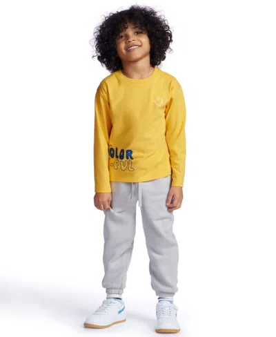 Color Lab Kids' Unisex 2t-6x Pull-on Fleece Jogger Pants In Gray