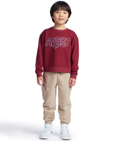 Color Lab Kids' Unisex 2t-6x Pull-on Fleece Jogger Pants In Nude