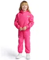Color Lab Unisex 2t-6x Pull-on Fleece Jogger Pants In Pink
