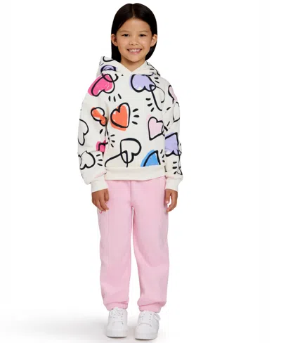 Color Lab Kids' Unisex 2t-6x Pull-on Fleece Jogger Pants In Pink
