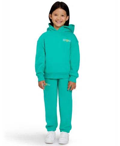 Color Lab Kids' Unisex 2t-6x Pull-on Printed Long Sleeve Hoodie In Green