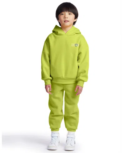 Color Lab Kids' Unisex 2t-6x Pull-on Printed Long Sleeve Hoodie In Green