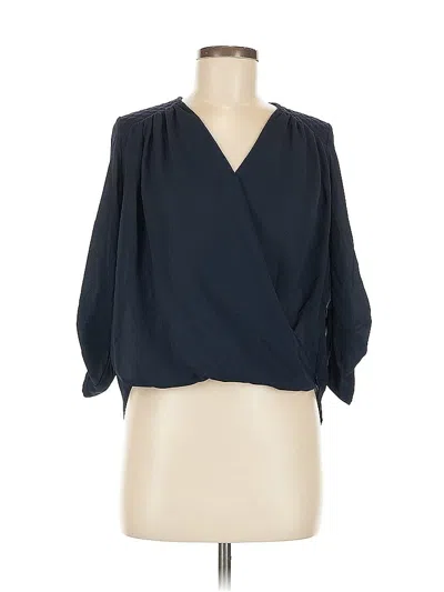 Pre-owned Color Of Love 3/4 Sleeve Blouse In Blue