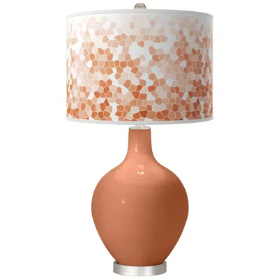 Color Plus Baked Clay Mosaic Ovo Table Lamp
